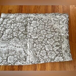Vintage lace tablecloth 54x81”